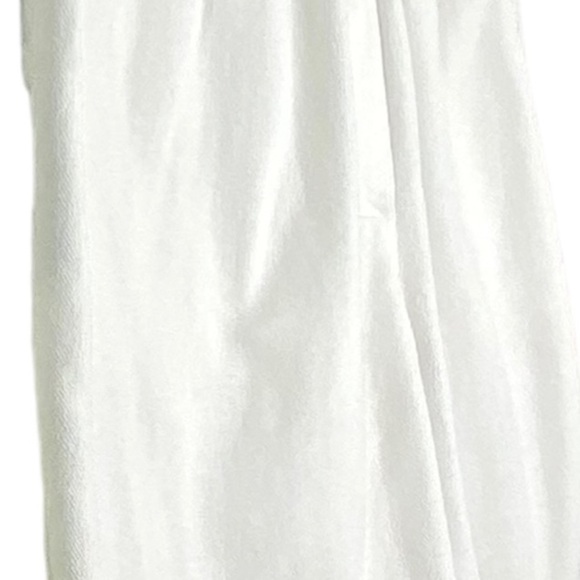 Woman Within Women’s Denim Shorts 14W White Pleated Knee Length Elastic Waist - Picture 4 of 14